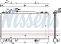 NISSENS 68550 Радиатор системы охлаждения! АКПП Mazda 6 2.3 02>