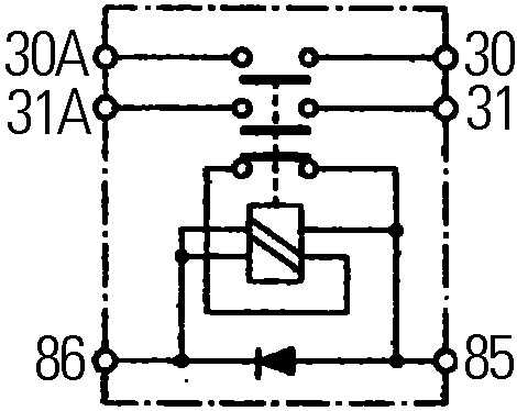 HELLA 6EK 008 776-011 Выключатель массы! 2xM5 Spule, 4xM10 Batterie, DIN/ISO 40050-IP65, 24V 250А