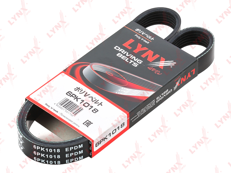 LYNX 6PK1018 ремень поликлиновой! MB W201 2.0/2.0D 84-93,Peugeot 206 1.1/1.4/1.6 98>