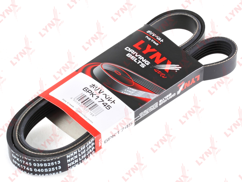 LYNX 6PK1745 Ремень поликлиновый! 6PK20x1745 генератора CUM ISX Ford Galaxy/Mondeo IV/S-Max 06-15