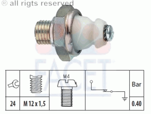 FACET 7.0098 Датчик давления масла