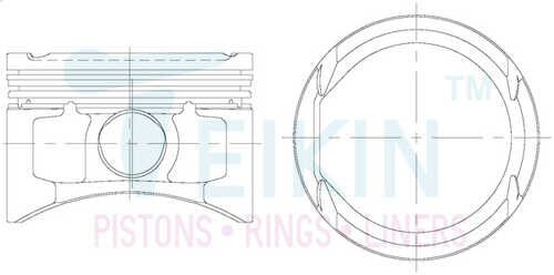 TEIKIN 70101050 70101 050 поршень двигателя 1 шт F4R