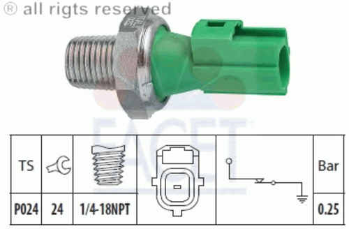 FACET 70146 Датчик давл масла