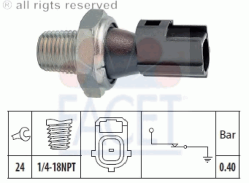 FACET 7.0156 Датчик давления масла