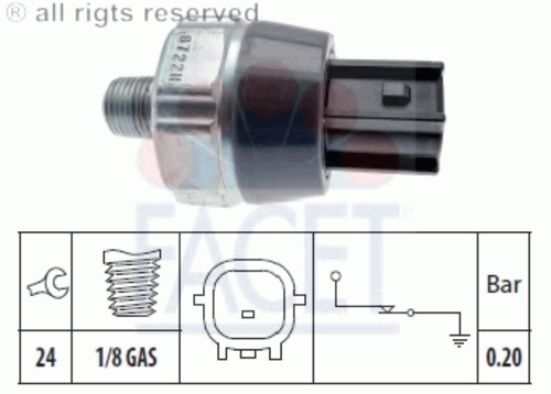 FACET 7.0166 Датчик давления масла
