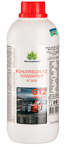 GREENCOOL 702644 GС5010 1KG концентрат антифриз красный концентрат 1:1 -35°C G12 улучшенный состав