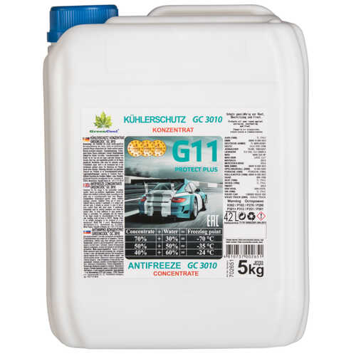 GREENCOOL 702651 GС3010 5KG концентрат антифриз синий концентрат 1:1 -35°C G11