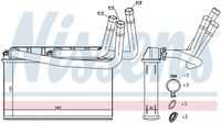 NISSENS 70531 Радиатор печки! BMW E70/E71 3.0-4.8i/D 07>