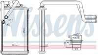NISSENS 707074 Радиатор печки! Peugeot 4007, Citroen C-Crosser 07>