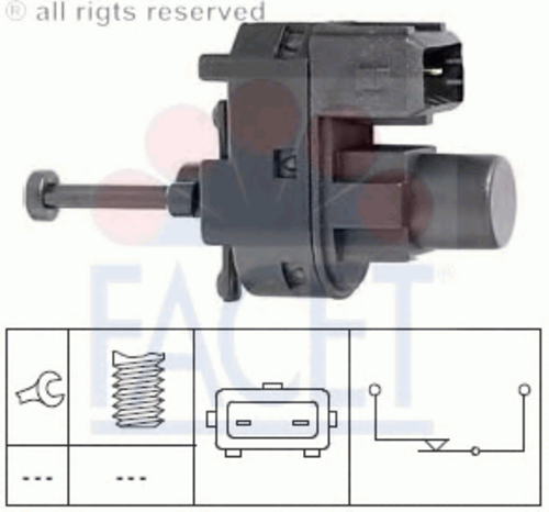 FACET 7.1111 Выключатель фонаря сигнала торможения