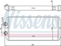 NISSENS 71164 Радиатор печки! Citroen Berlingo/C4 Picasso, Peugeot Partner 1.4-2.0i/HDi 07>