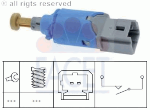 FACET 7.1224 Датчик стоп-сигнала RENAULT: CLIO III (BR0/1, CR0/1) 1.2 16V/1.2 16V (C/BR1J, C/BR1Q)/1