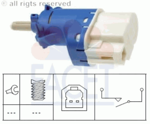 FACET 7.1237 Выключатель фонаря сигнала торможения