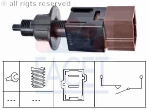 FACET 7.1265 Выключатель фонаря сигнала торможения