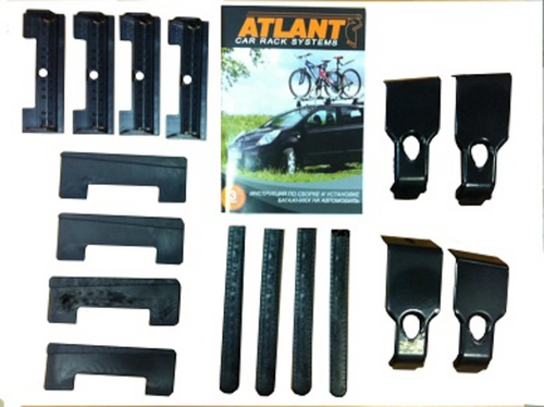 ATLANT 7147 Комплект адаптеров багажника! 4 шт., E за дверной проем, длина дуги 1260 мм Ford Focus 3 11>