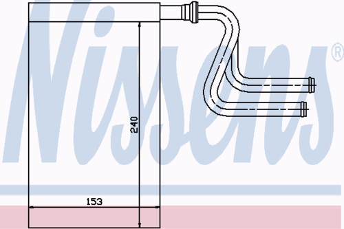 NISSENS 71745 Радиатор печки! Ford Mondeo all 93-96