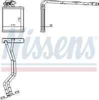 NISSENS 71771 Теплообменник, отопление салона