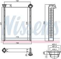 NISSENS 72987 Теплообменник, отопление салона