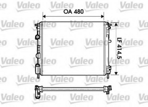 VALEO 732621 Радиатор, охлаждение двигателя