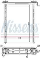 NISSENS 73343 Теплообменник, отопление салона