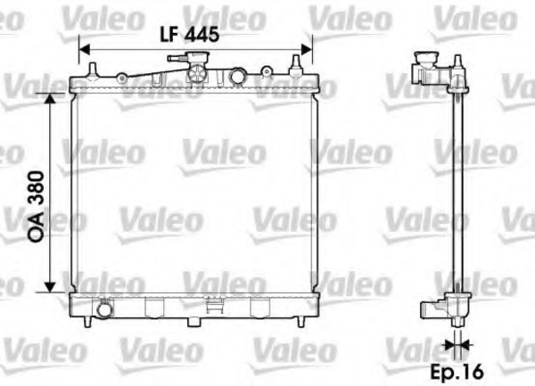 VALEO 734246 Радиатор, охлаждение двигателя