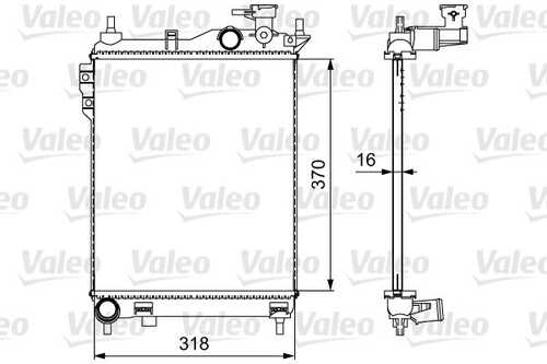 VALEO 734910 Радиатор Hyun