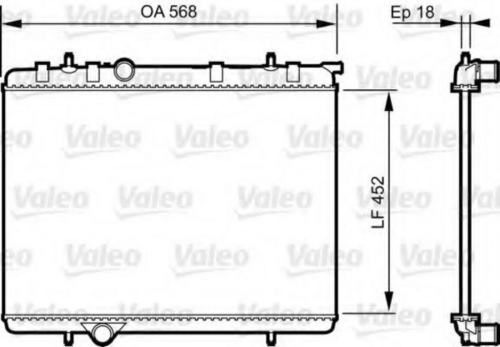 VALEO 735090 Радиатор, охлаждение двигателя