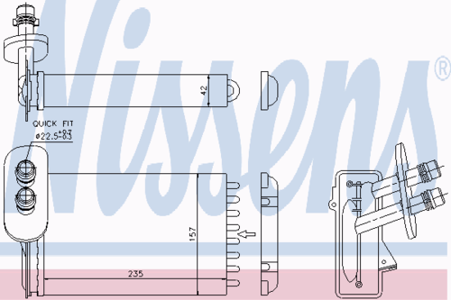 NISSENS 73921 Теплообменник, отопление салона