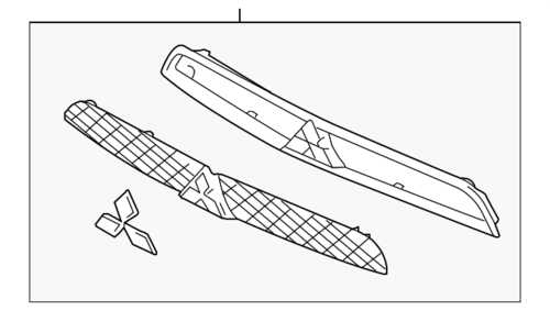 MITSUBISHI 7450A095 РЕШЕТКА РАДИАТОРА