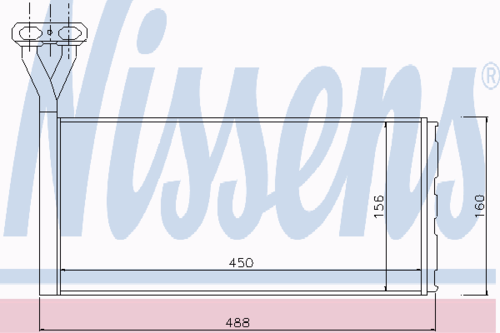 NISSENS 75005 Теплообменник, отопление салона