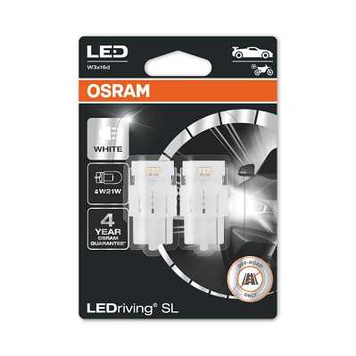 OSRAM 7505DWP-02B Лампа светоидодная W21W 12V 2,0W LEDriving (блистер) (компл. 2 шт.)