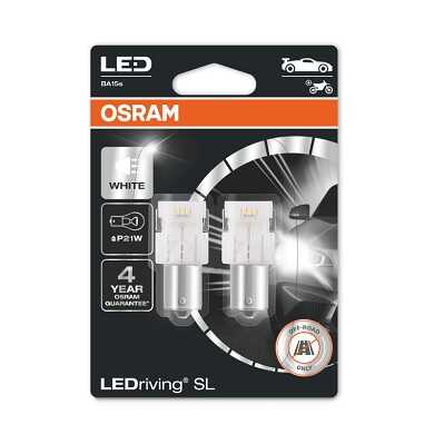 OSRAM 7506DWP02B LEDriving SL (3поколение) 1,9W/12V P21W BA15S BLI2 белый 6000K 2шт