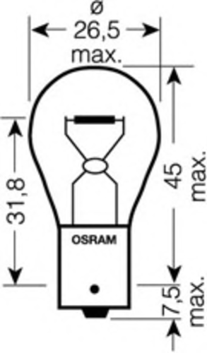 OSRAM 7506 Лампа ORIGINAL LINE! 1шт. (P21W) 12V 21W BA15s качество ориг. з/ч (ОЕМ);Лампа накаливания, фонарь указателя поворота;Лампа накаливания, фонарь сигнала торможения;Лампа накаливания, фонарь освещения номерного знака;Лампа накаливания, задняя противотуманная фара;Лампа накаливания, фара заднего хода