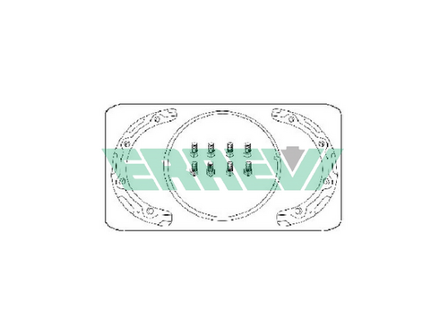 ERREVI 750952 Комплект монтажный тормозных дисков! пластина+болтыvovlo FH12 - FH16