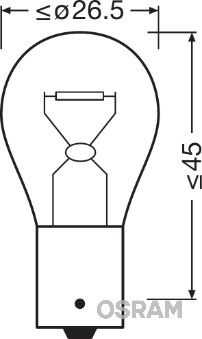 OSRAM 7510TSP Лампа TRUCKSTAR PRO! 1шт. (PY21W) 24V 21W BAU15s +100% света