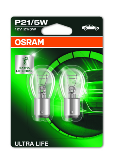 OSRAM 7528ULT Лампа ULTRA LIFE! 1шт. (P21/5W) 12V 21/5W BAY15d ув. срок службы до 4х раз