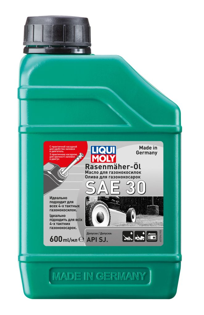 LIQUIMOLY 7594 LiquiMoly Rasenmaher-Oil 30 (0,6L) мин. масло моторн.! для 4-т. газонок. OEM MIL-L-46152E API SG