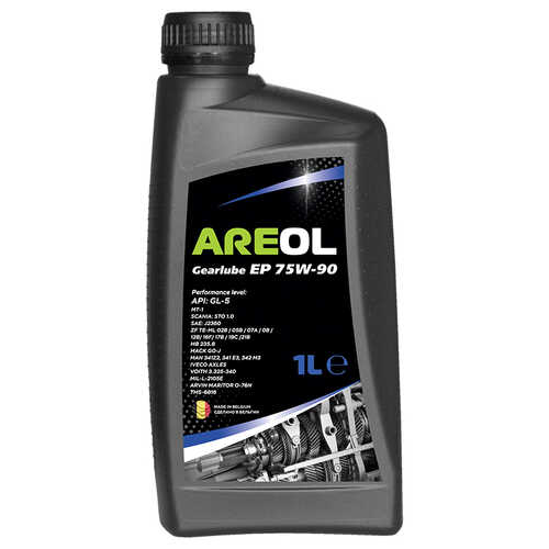 AREOL 75W90AR083 Gearlube EP 75W90 (1л) полусинт. трансм. масло для гипоидных передач! API GL-5, MB 235.8