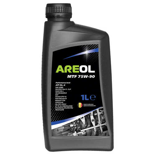 AREOL 75W90AR085 MTF 75W90 (1л) полусинт. трансм. масло для робот. и МКПП API GL-4, MB 235.6/235.8