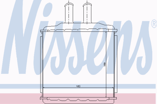 NISSENS 76509 Радиатор печки! Chevrolet Lacetti, Daewoo Nubira All 03>