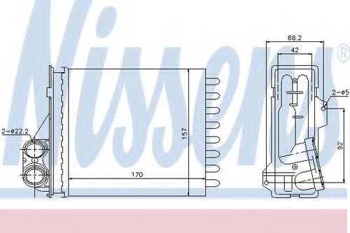 NISSENS 76512 Теплообменник, отопление салона