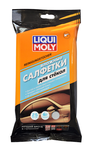 LIQUIMOLY 77168 Салфетки влаж.! для стекол, зеркал и фар