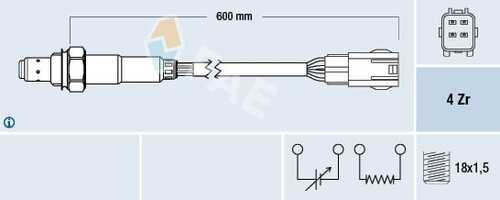 FAE 77588 Лямбда-зонд HYUNDAI