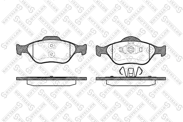 STELLOX 777000SX 777 000-SX 766 00=FDB1394=222557 колодки дисковые п. Ford Fiesta 1.3-1.6/1.4TDCi/1.8Di 00>