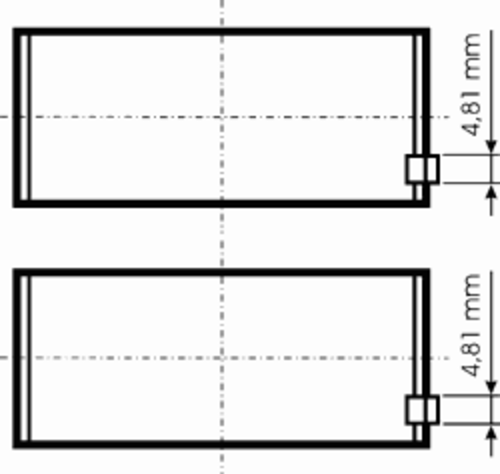 KS 77844600 Вкладыши шатунные комплект на 6цил.! RVI Kerax/Premium дв. MIDR 06.23.56 /A41/B41/B43