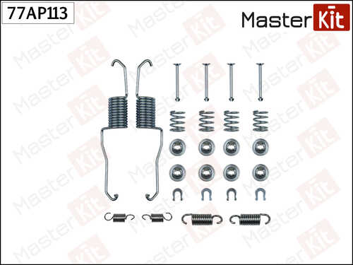 MASTERKIT 77AP113 Комплект установочный барабанных колодок! Toyota Rav 4 II 00-05