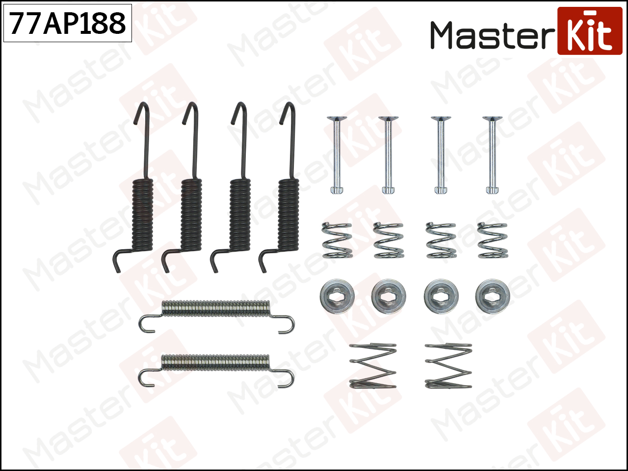 MASTERKIT 77AP188 Комплект установочный барабанных колодок