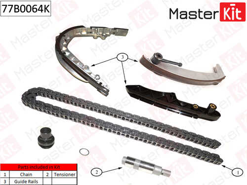 MASTERKIT 77B0064K к-кт цепи ГРМ! BMW E38/E39/E53 4.4-4.6i 97-04