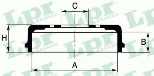 LPR 7D0146 Тормозной барабан