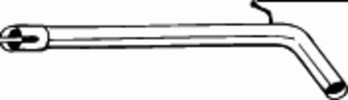 BOSAL 801-483 [6Q0253201C] труба глушителя средняя Skoda Fabia 1.2i 05-07